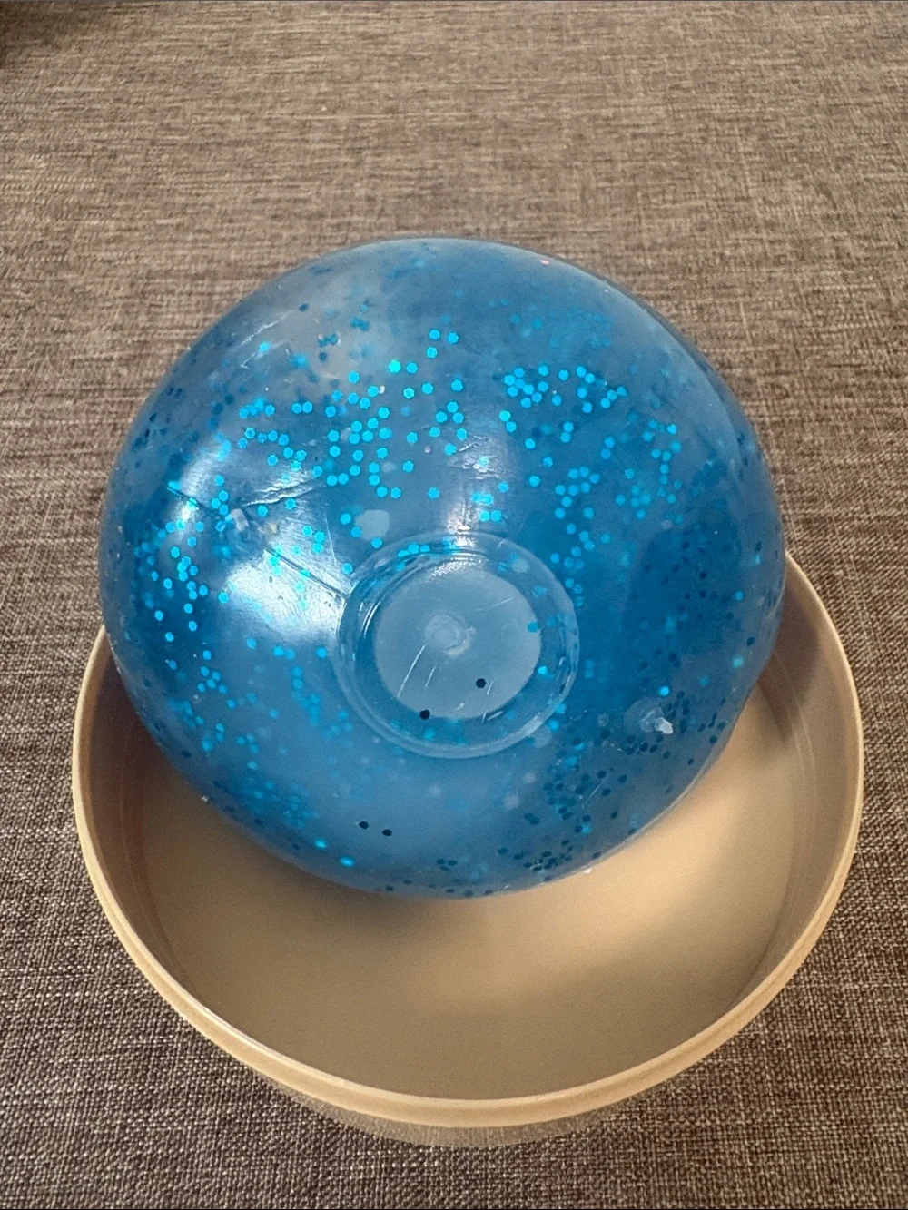 Blue Glitter dumpling Squishy